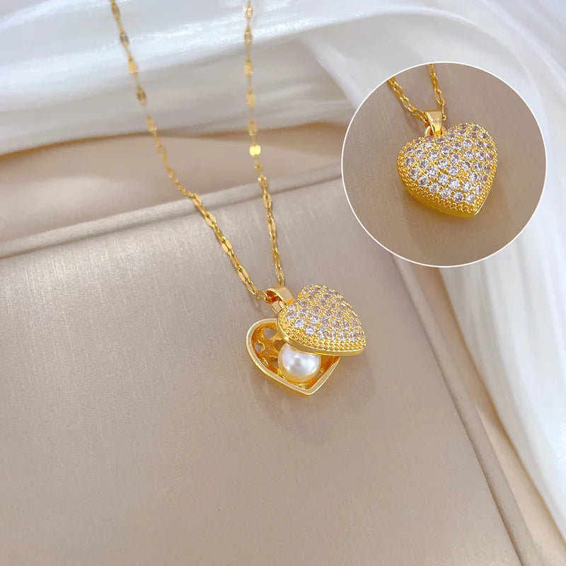 Zircon Heart Necklace