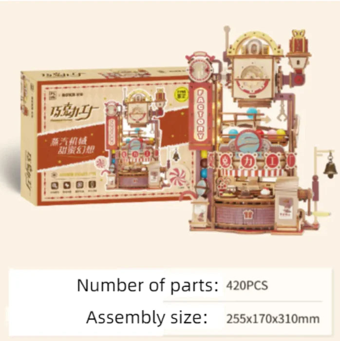 Chocolate Factory 3D Puzzle DIY Building Blocks