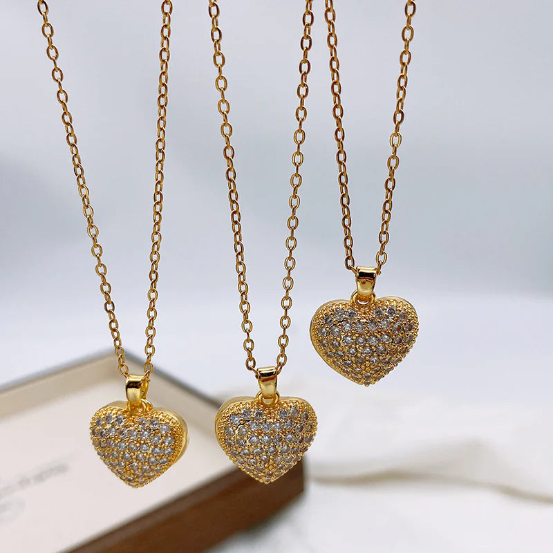 Zircon Heart Necklace