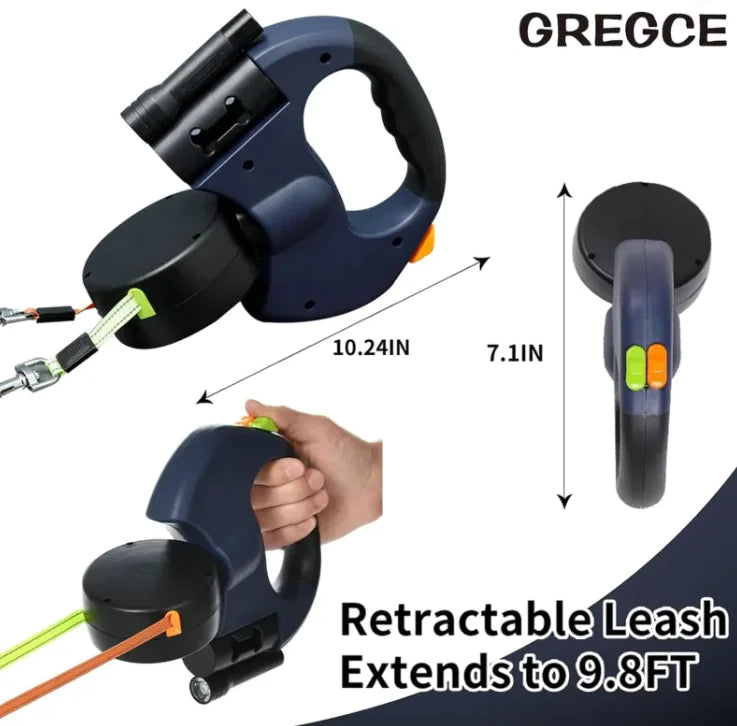 Dual Retractable Dog Leash