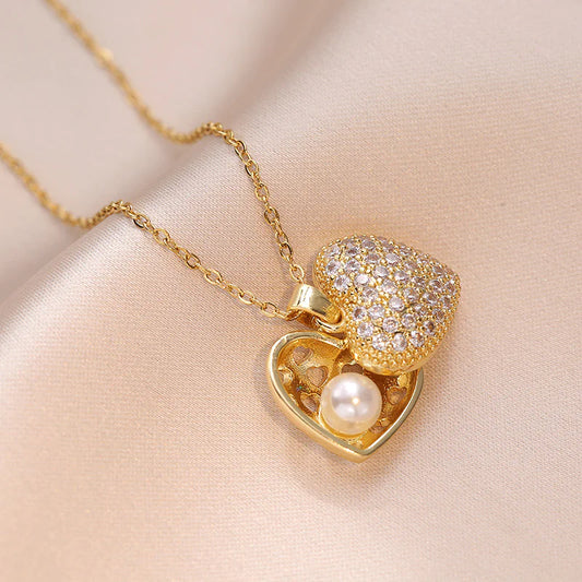 Zircon Heart Necklace