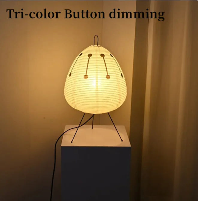 Japanese-Style Rice Paper Table Lamp